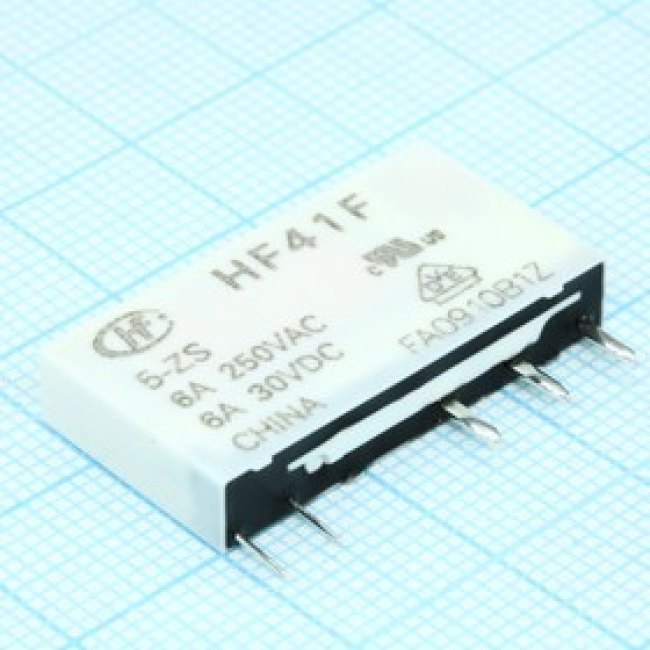 HF41F/5-ZS, DC5V 6A 250VAC / HF41F/5-ZS
