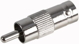 RW1-041 ZINC, Переходник разъема, RCA / Phono, 1 вывод(-ов), Штекер, BNC Коаксиальный, 1 вывод(-ов), Гнездо
