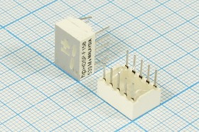 Светодиодный дисплей красный, 7 сегментов, 1 разряд, высота 10 мм, 15000 мкд, HDSP-F158; №5514 R СД