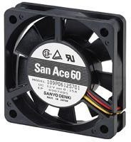 109P0612S7D01, DC Fans DC Axial Fan, 60x60x15mm, 12VDC, Locked Rotor Sensor