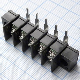 DG25R-A-05P-13-00A(H), Барьерный клеммный блок на 5 контактов. Серия DG25R-A