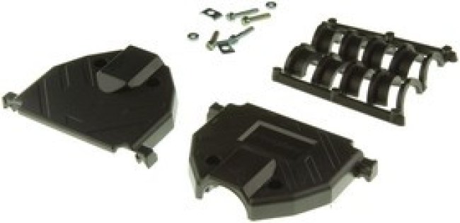 17E17271, D SUB BACK SHELL, 180DEG, SIZE DC