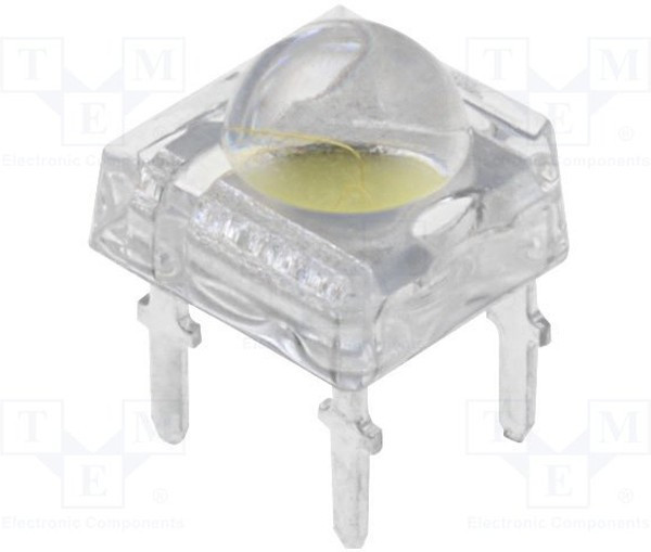 OSMR43Z2C1P, LED Super Flux; 7.6x7.6mm; white warm; 16lm; 120°; Front: convex
