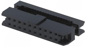 T826120A101CEU, Вилка, IDC, "мама", PIN: 20, с зажимом шлейфа, IDC, на шлейф, 1мм