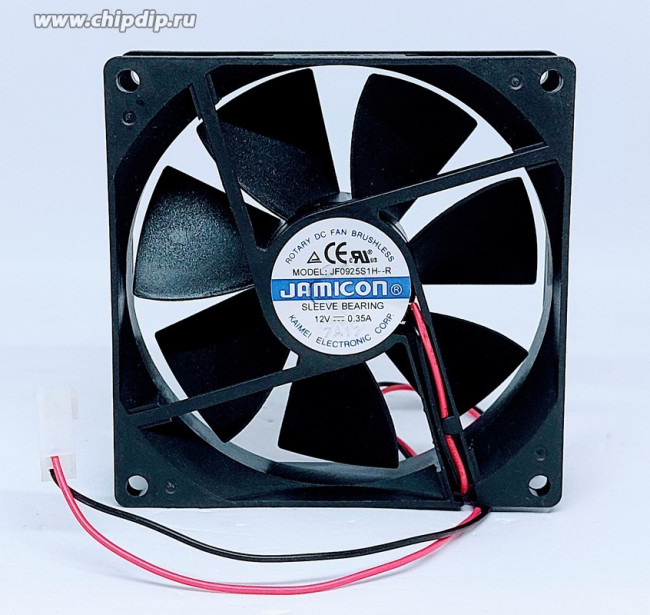 Вентилятор Jamicon JF0925S1H-R 12V 0.35A 2pin 90x25