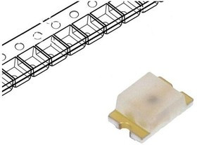 HSMZ-C170, LED; SMD; 0805; red; 45?165mcd; 2x1.25x0.8mm; 170°; 2.2?2.6V; 20mA