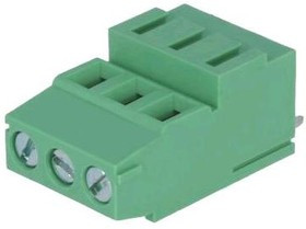 KLS2-128IH-5.00-03P-4-C, Клеммник винтовой, 3 контакта, шаг 5.0 мм
