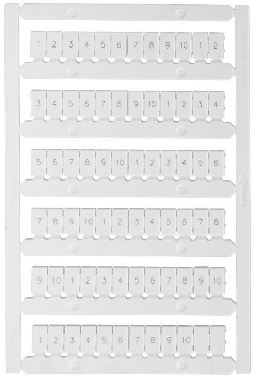 332721, "Маркировка для лазерной печати ""1-10"" OptiClip MC6/H/1-10"