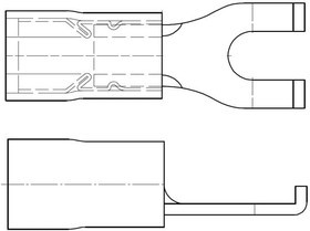 19127-0042, Terminals FLANGED SPADE 8 16-14 AWG