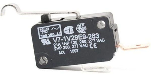 V7-1V29E9-263, Switch Snap Action N.O. SPST Simulated Roller Lever 21A 277VAC 1491.4VA 1.08N Screw Mount Quick Connect V7-1V29E9-263, Switch Snap Action N.O. SPST Simulated Roller Lever 21A 277VAC 1491.4VA 1.08N Screw Mount Quick Connect