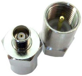 ADAPT/MCXF/FMEM, РЧ/Коаксиальный адаптер, MCX, Гнездо, FME, Штекер, Прямой Переходник