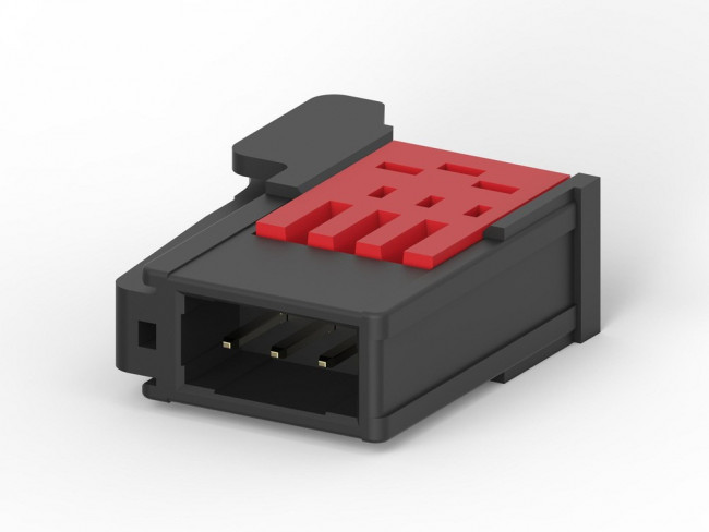 1-1473562-3, Headers &amp; Wire Housings RITS PLUG 3P RED