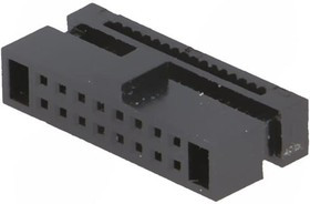 DS1017-01-16NA8, Разъем IDC "мама" PIN 16 IDC шлейф 0,635мм gold flash