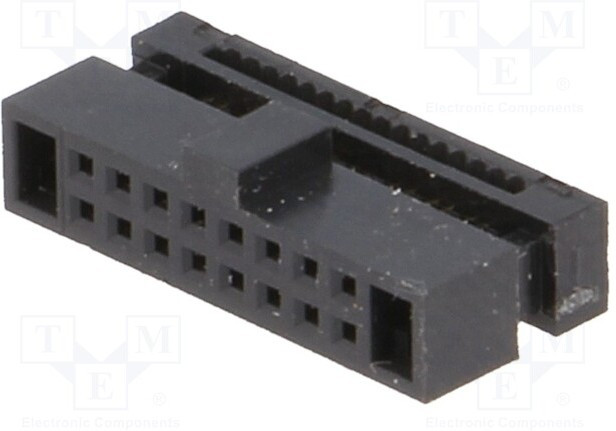 DS1017-01-16NA8, Разъем IDC "мама" PIN 16 IDC шлейф 0,635мм gold flash