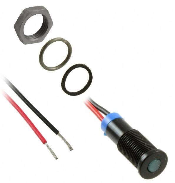 Q6F7BXXB02E, LED Panel Mount Indicators LED INDICATOR 6MM