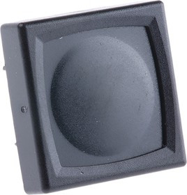 1241.1102.7097, IP65 Black Button Tactile Switch, SPST 80 mA