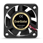 Exegate EX283363RUS Вентилятор ExeGate EX04010S2P, 40x40x10 мм, подшипник скольжения, 2pin, 5500RPM, Exegate EX283363RUS Вентилятор ExeGate EX04010S2P, 40x40x10 мм, подшипник скольжения, 2pin, 5500RPM,