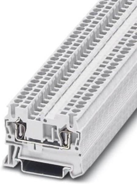 3037119, ST 2.5 WH Series White Feed Through Terminal Block, 2.5mm², Single-Level, Spring Clamp Termination 3037119, ST 2.5 WH Series White Feed Through Terminal Block, 2.5mm², Single-Level, Spring Clamp Termination