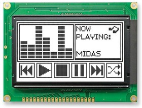 MC160080A6W-FPTLW, LCD GRAPHIC DISPLAY, 160 X 80, WHITE