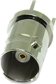 10-450-B6, jack PCB Mount BNC Connector, 75, Through Hole Termination, Straight Body