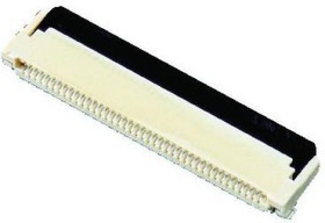 XF2M-3215-1A, FFC &amp; FPC Connectors .5mm Rotary BackLock SMT Dual 32P Adhesv.