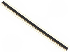 DS1004-1X40F11, Панелька планка с выводами PIN, PIN 40, THT, 2,54мм DS1004-1X40F11, Панелька планка с выводами PIN, PIN 40, THT, 2,54мм