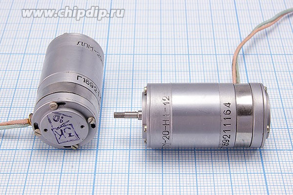 Двигатель постоянного тока 12В, 6000 об/мин; №двиг35 двиг 12В\1,3Вт\\6000\ \ДПМ-20-Н1-12