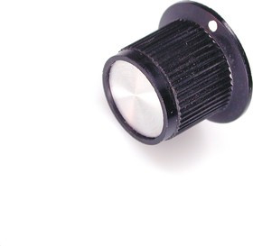 41006-1, D14.5мм, отв. 6мм, Ручка пластмассовая ( металлическая вставка)