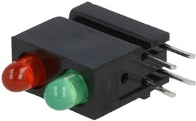 1801.2831, LED; in housing; red/green; 3mm; No.of diodes: 2; 20mA