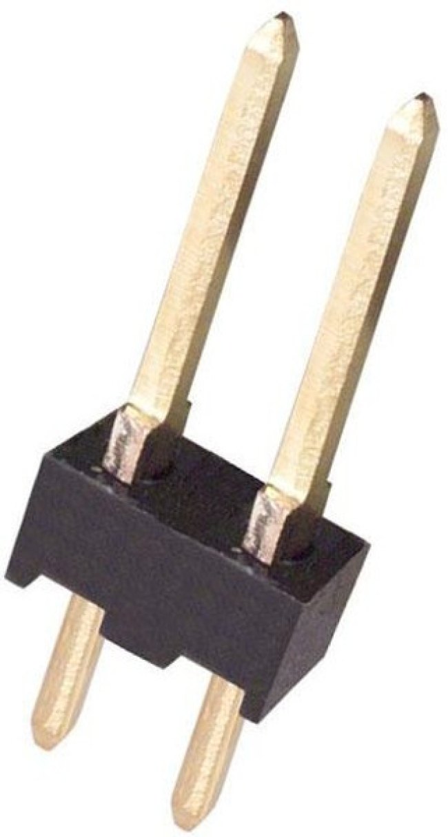 67997-102HLF, Headers &amp; Wire Housings UNSHROUDED HEADER VERT THRU HOLE 2 POS