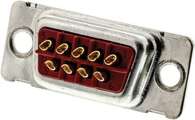 F09P-K700 / 1731100010, 9 Way Panel Mount D-sub Connector Plug