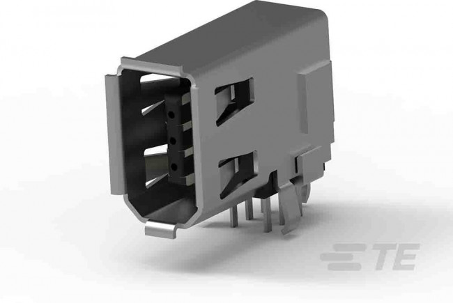 5787956-1, IEEE 1394 Connectors IEEE 1X1 A/REC R/A T/H FLAG