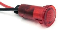 655-1104-103F, LED Panel Mount Indicators 0.5in SnapIn PCB FLAT RED