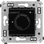 DKC Avanti Черный квадрат Термостат для теплых полов