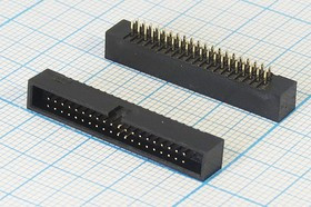 Разъем (IDC) BH1,27-40-2 вилка, шаг P1.27x1.27, контакты 40P, на плату, BH1.27-40-2