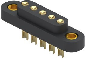 868-10-005-00-012000, CONNECTOR, HEADER, 5POS, 4MM, SOLDER