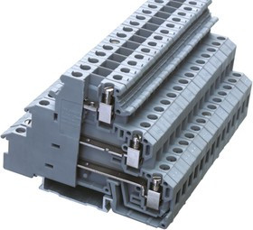 Клемма трехуровневая винтовой зажим 6 точек подключения 2.5кв.мм сер. DKC DKIDR-1.5