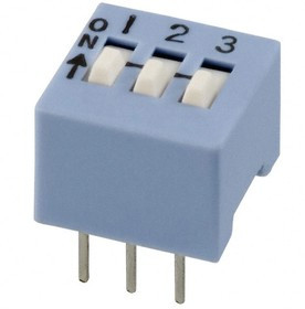 206-3ST, DIP Switches / SIP Switches SPST 3 switch sections