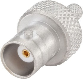 51K107-106N5, jack Cable Mount BNC Connector, 50, Crimp Termination, Straight Body