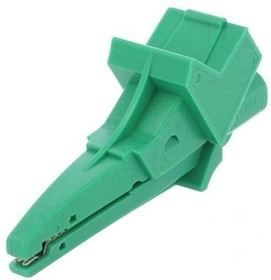 SAK6674-GN, Зажим "крокодил", 12А, 600ВDC, зеленый, Диап.захвата: макс.20мм