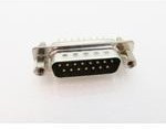 DA15-PT-1-BL-JS, Conn D-Sub PIN 15 POS 1.38mm Solder ST Thru-Hole 15 Terminal 1 Port Tray