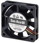 Вентилятор Sanyo Denki 109P0612S701 60x15мм 12V 0.15A 3pin