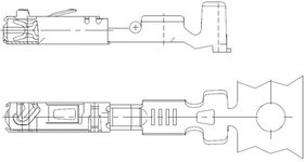 2-1411573-1 (Cut Strip), Automotive Connectors ELOGED F5700Y75 Cut Strip of 100
