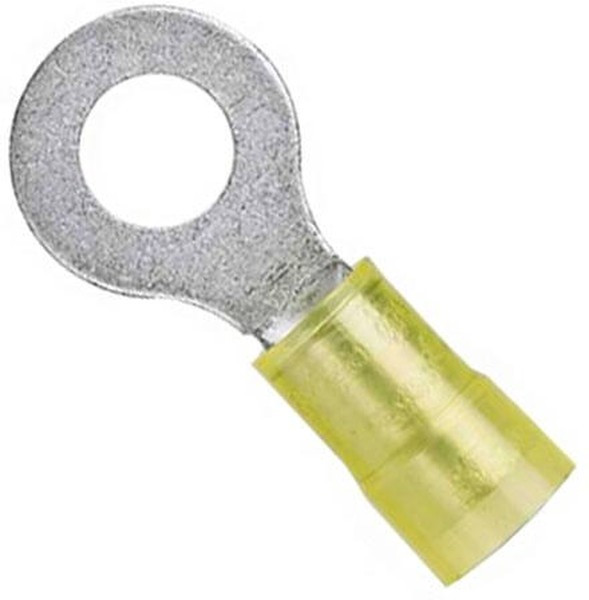 PN10-6R-D, Ring Tongue Terminal 10-12AWG Copper Yellow 26.9mm Tin Box