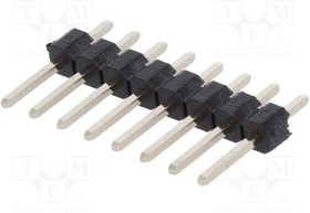 DS1021-1*8SF11-B, Штыревой IDC "папа" PIN 8 прямой 2,54мм THT 1x8 gold flash DS1021-1*8SF11-B, Штыревой IDC "папа" PIN 8 прямой 2,54мм THT 1x8 gold flash