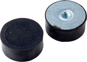 5021DE10-60, Cylindrical M10 Anti Vibration Mount, Female Buffer Foot with 420kg Compression Load