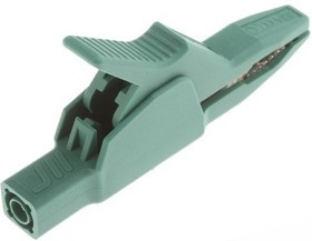 972405104, Crocodile Clip, Brass Contact, 32A, Green 972405104, Crocodile Clip, Brass Contact, 32A, Green
