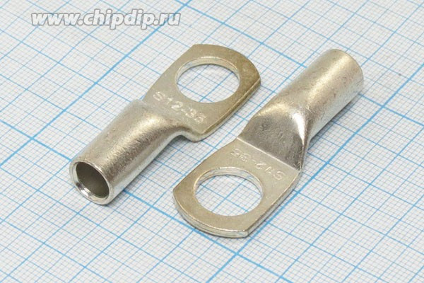 Клемма"O", d12,0мм, 35,0мм2, медь луженая, обжимная Клемма"O", d12,0мм, 35,0мм2, медь луженая, обжимная