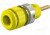 SLB2-R-24, Гнездо; "банан" 2мм; 10А; 29мм; желтый; Монтаж: на панель