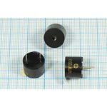 Зуммер магнитоэлектрический с генератором, размер 12x10, напряжение 6В, частота 2.3кГц, контакты 2P7